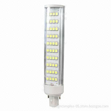 G24 LED Bulb, uses high-thermal conductivity aluminum alloy housing 6063 and 9W power consumption